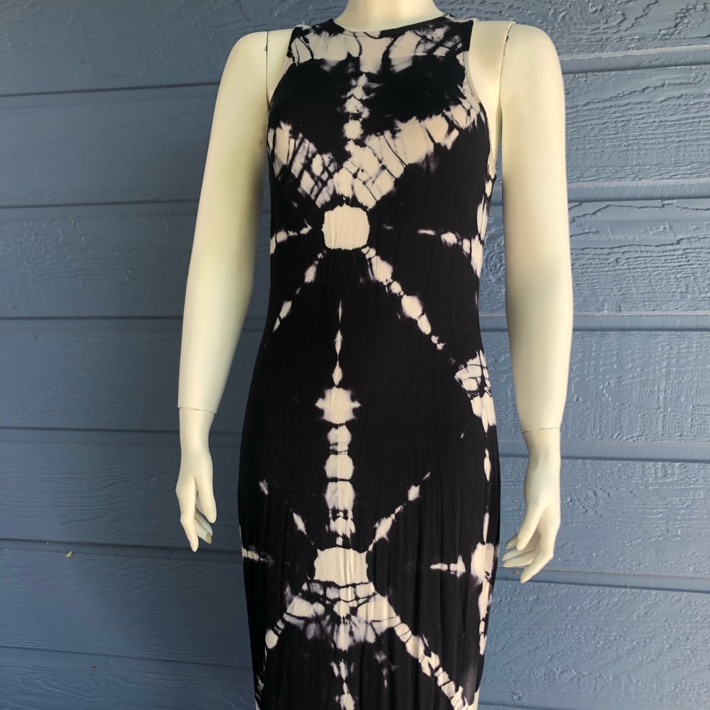 Navy Blue Toe Dye Dress